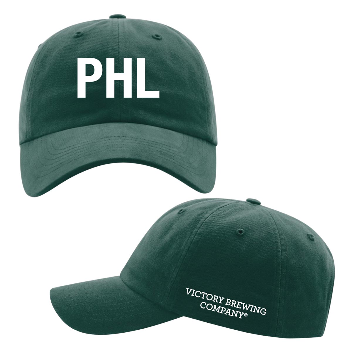 Victory-Brewing-PHL-Logo-Dad-Hat-Richardson-Dark-Green.jpg